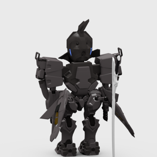 跳躍ユニットを装備。吹雪背面