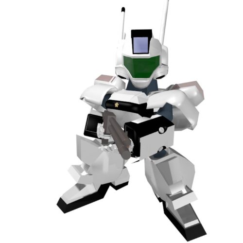 イングラム2号機ライアットガン構え前面